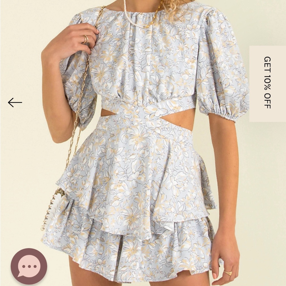 Sundae Muse Dress Rory Playsuit Blue